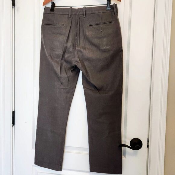 J.Crew Sutton Pants Gray Herringbone 32W 30L - Picture 3 of 4
